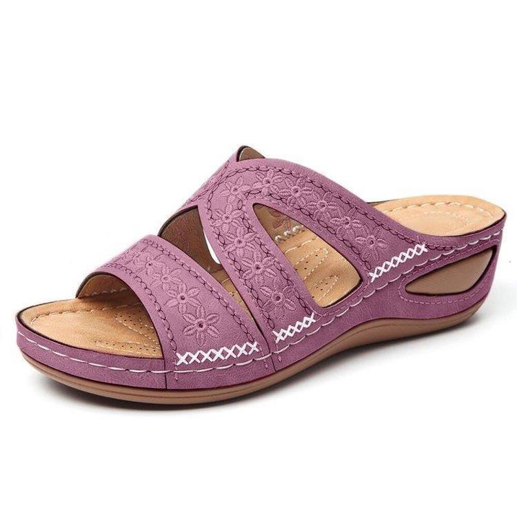 Women's Summer Wedge Sandals - Comfortable & Stretchy