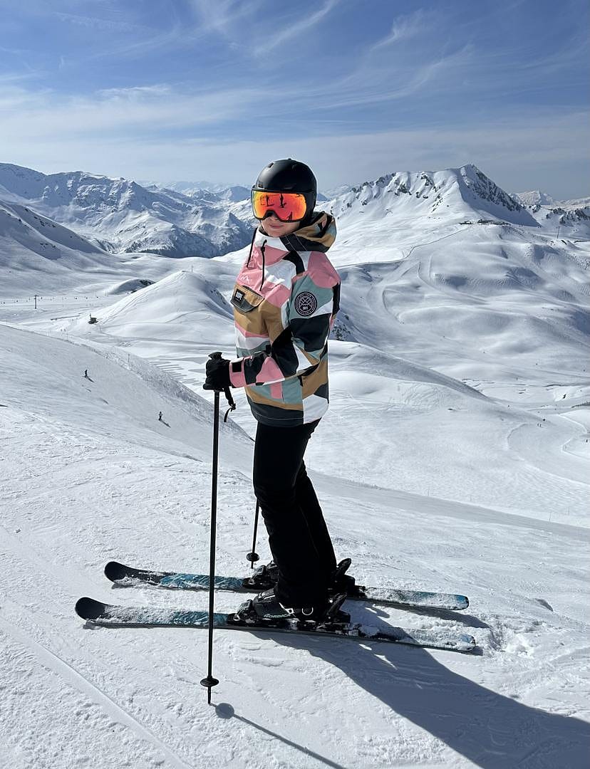 Snowboard Jacket For Women Shards Gold Muted Pink