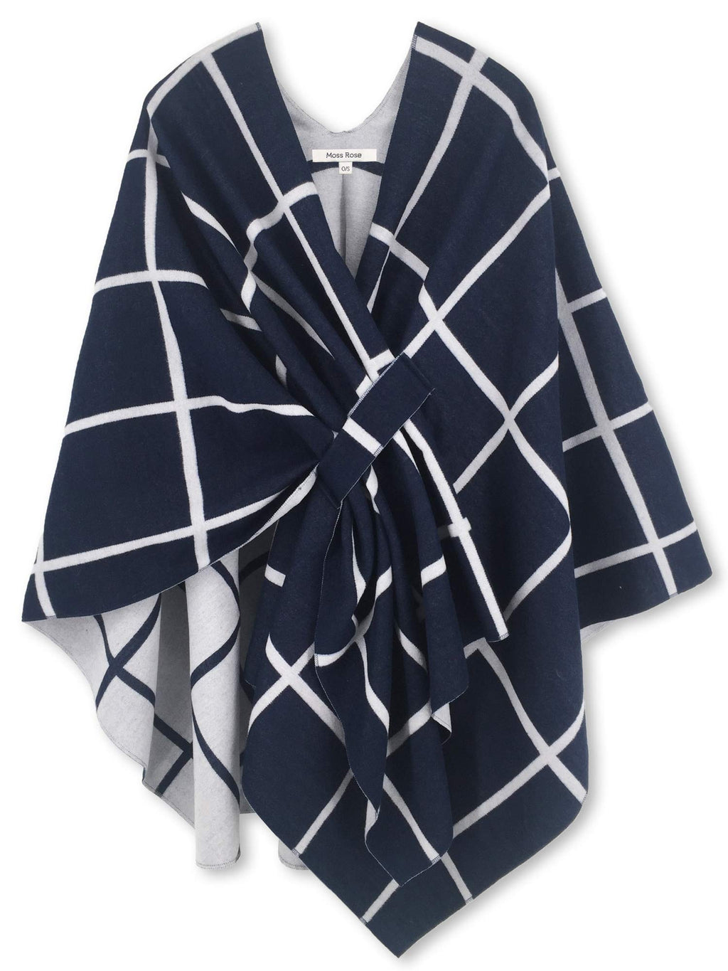 Women's Windowpane Reversible Capes Cardigan Shawls (Buy 2 Free Shipping)