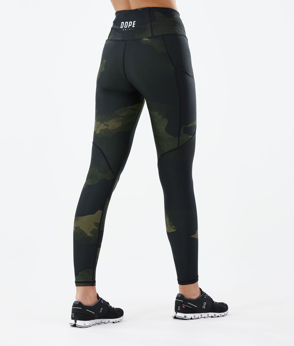 Leggings Women Green Camo