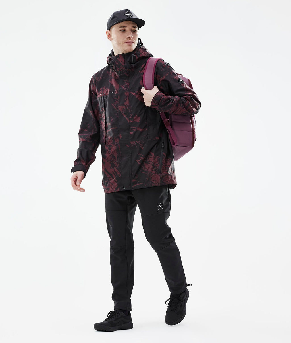 Outdoor Jacket For Men Paint Burgundy