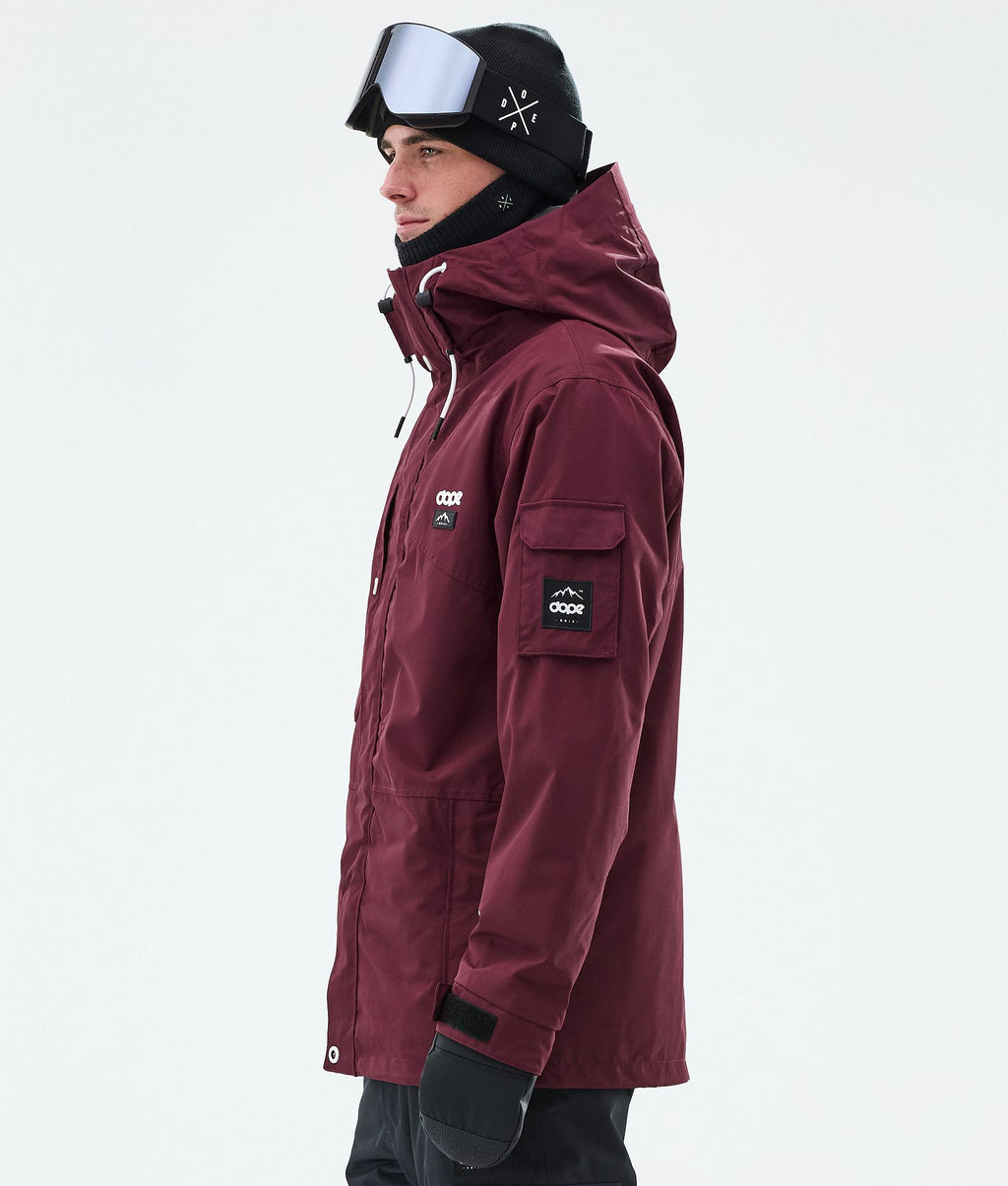 Snowboard Jacket For Men Burgundy