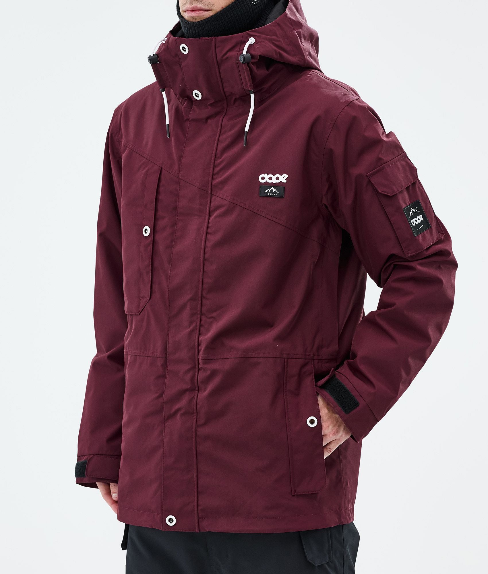 Snowboard Jacket For Men Burgundy