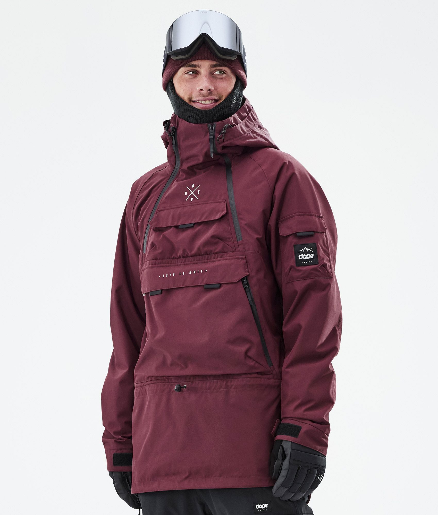Snowboard Jacket For Men Burgundy