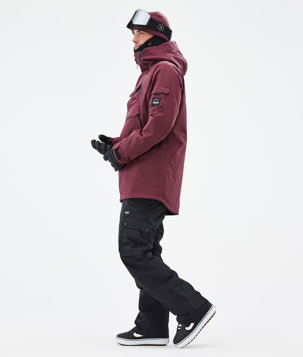Snowboard Jacket For Men Burgundy