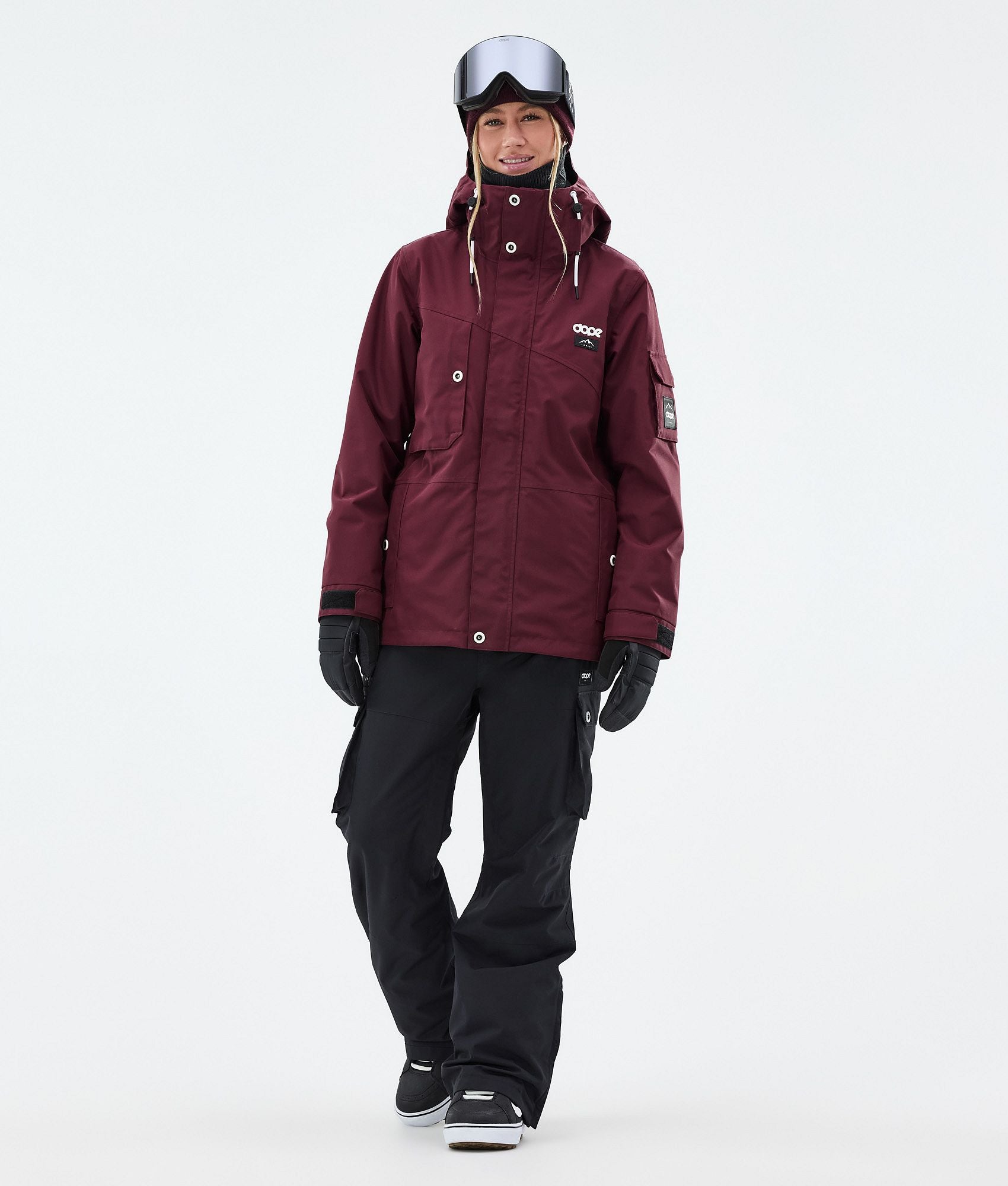 Snowboard Jacket For Women Burgundy