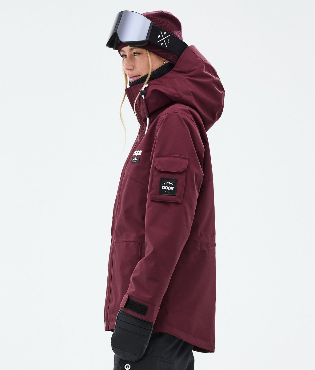 Snowboard Jacket For Women Burgundy