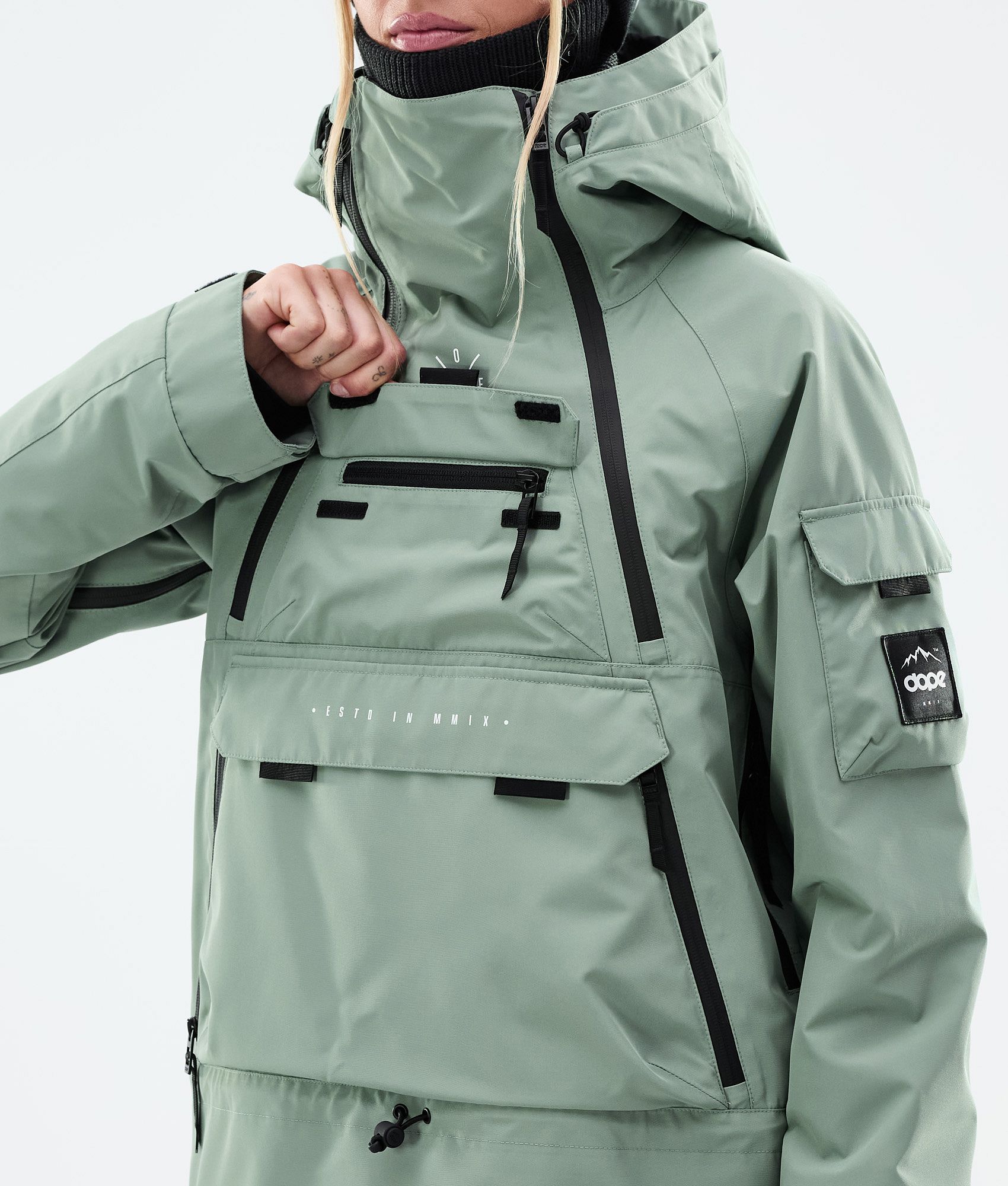 Snowboard Jacket For Women Faded Green