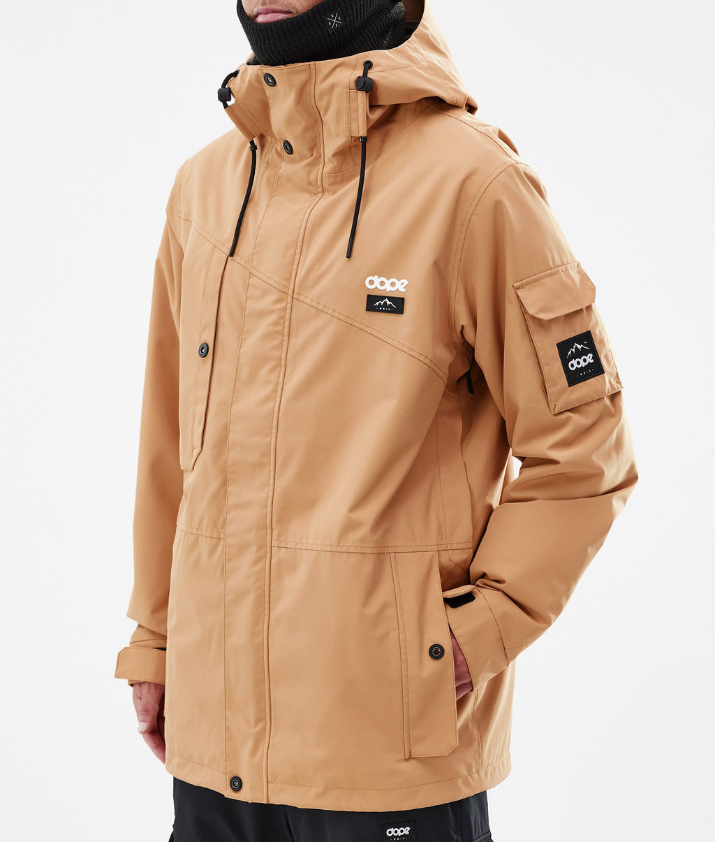 Snowboard Jacket For Men Khaki Yellow