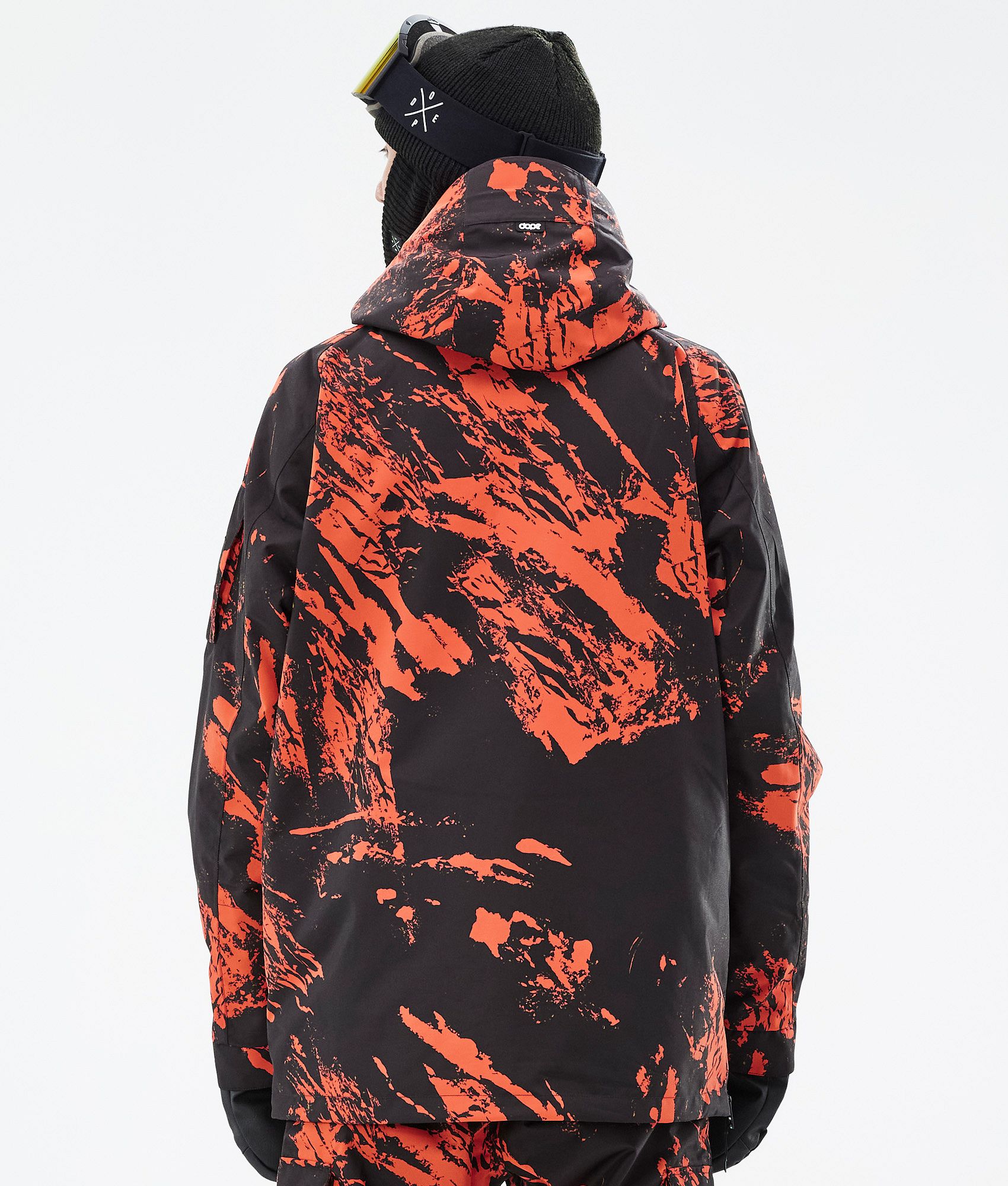 Snowboard Jacket For Men Paint Orange