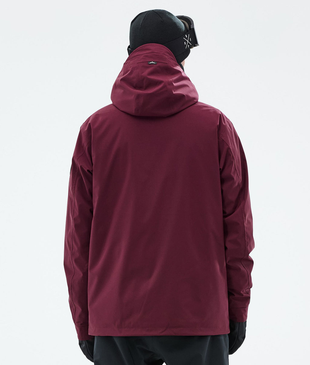 Snowboard Jacket For Men Burgundy