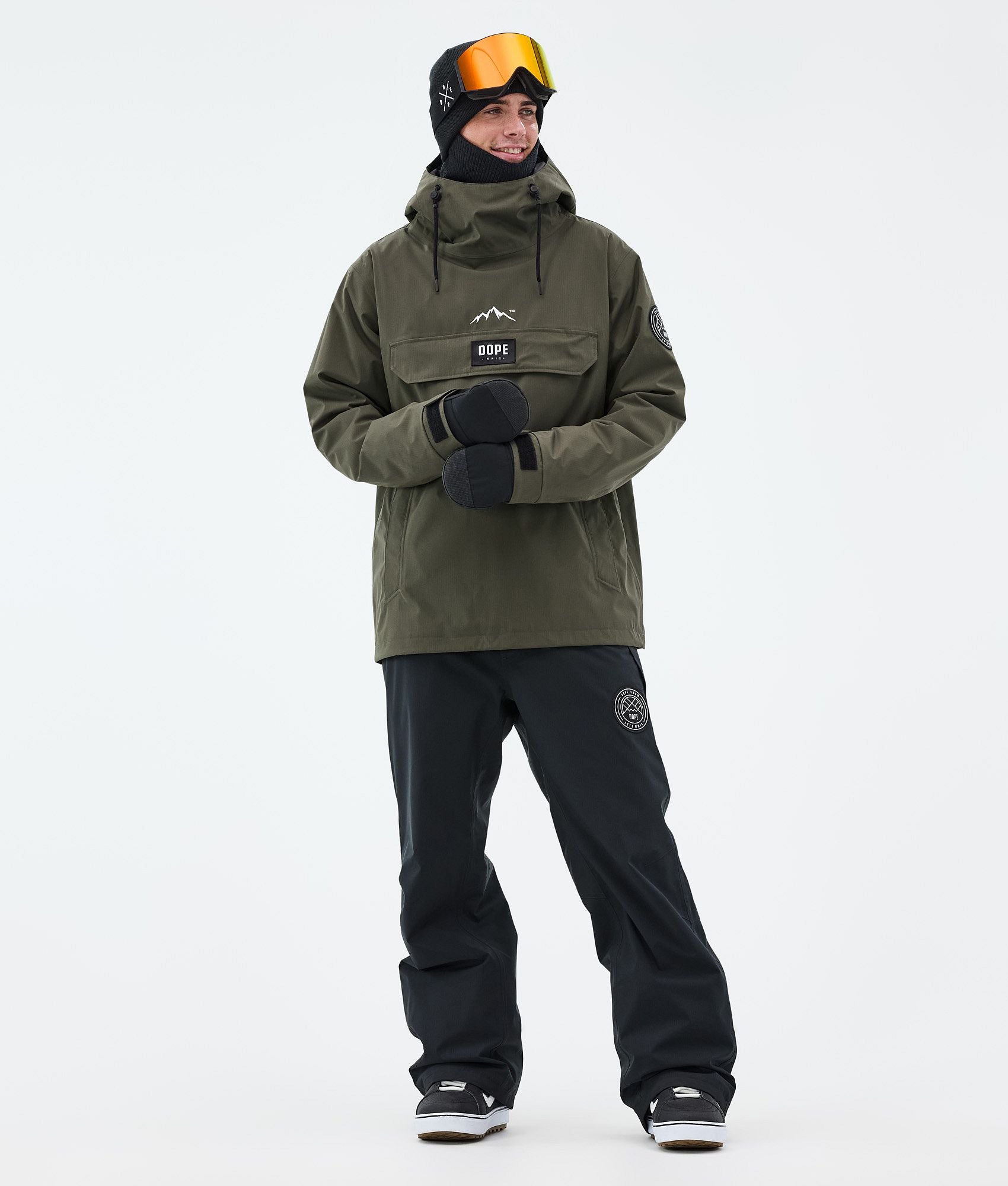 Snowboard Jacket For Men Olive Green