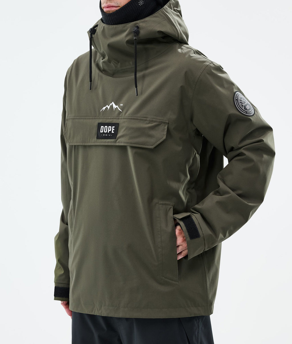 Snowboard Jacket For Men Olive Green