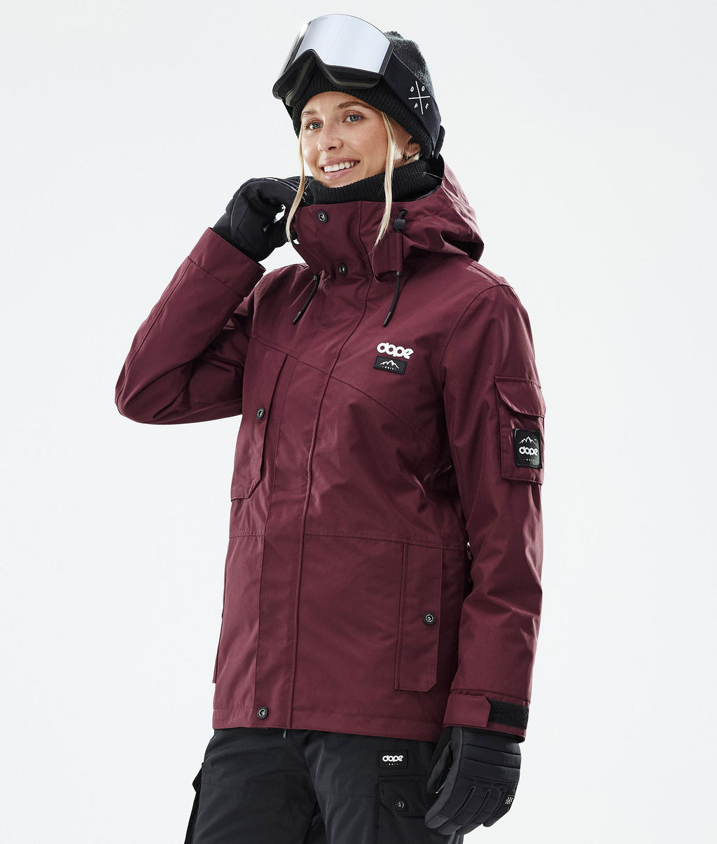 Snowboard Jacket For Women Don Burgundy