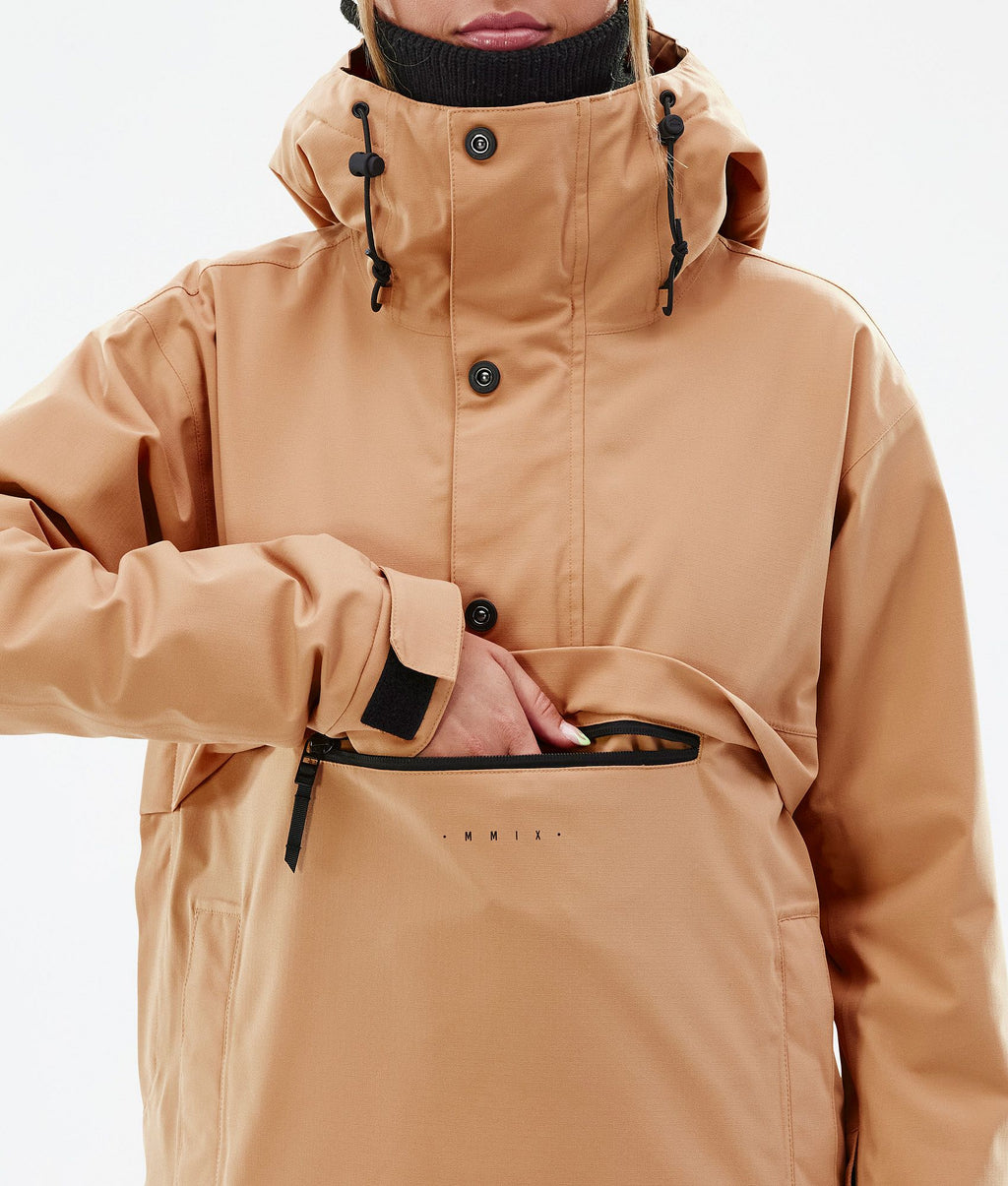 Snowboard Jacket For Women Khaki Yellow