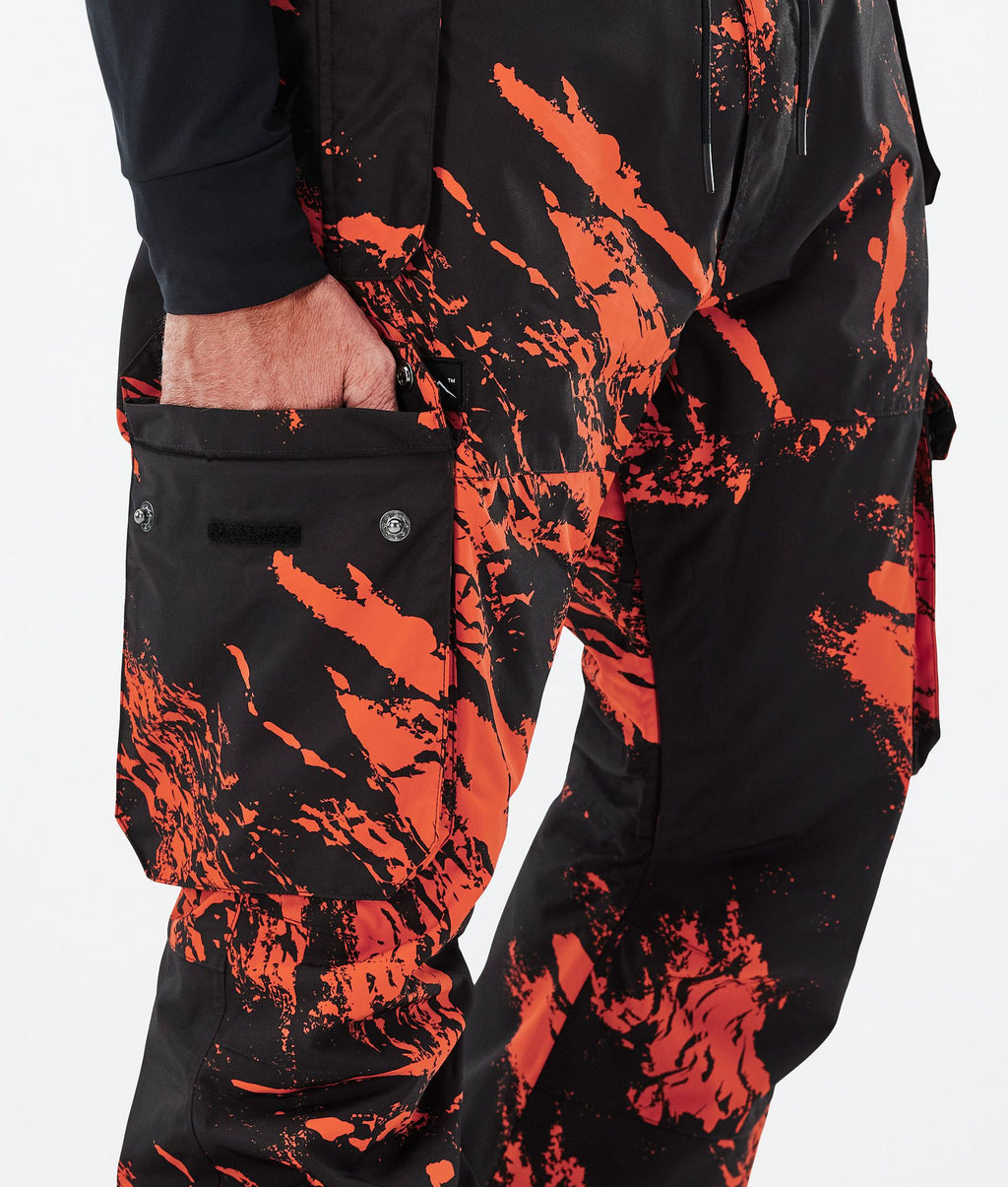 Snowboard Pants For Men Paint Orange
