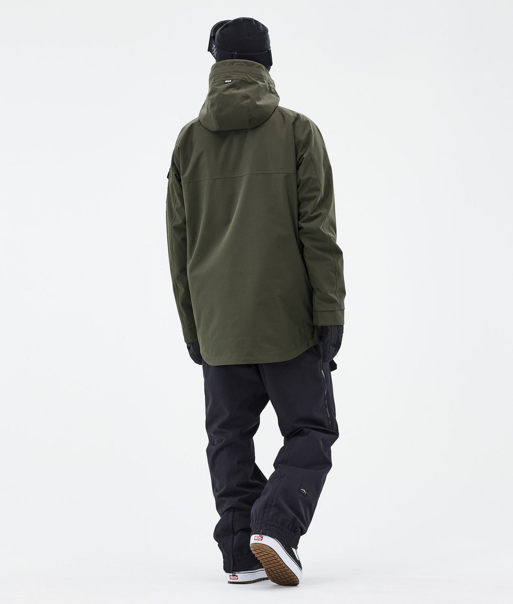 Snowboard Jacket For Men Olive Green