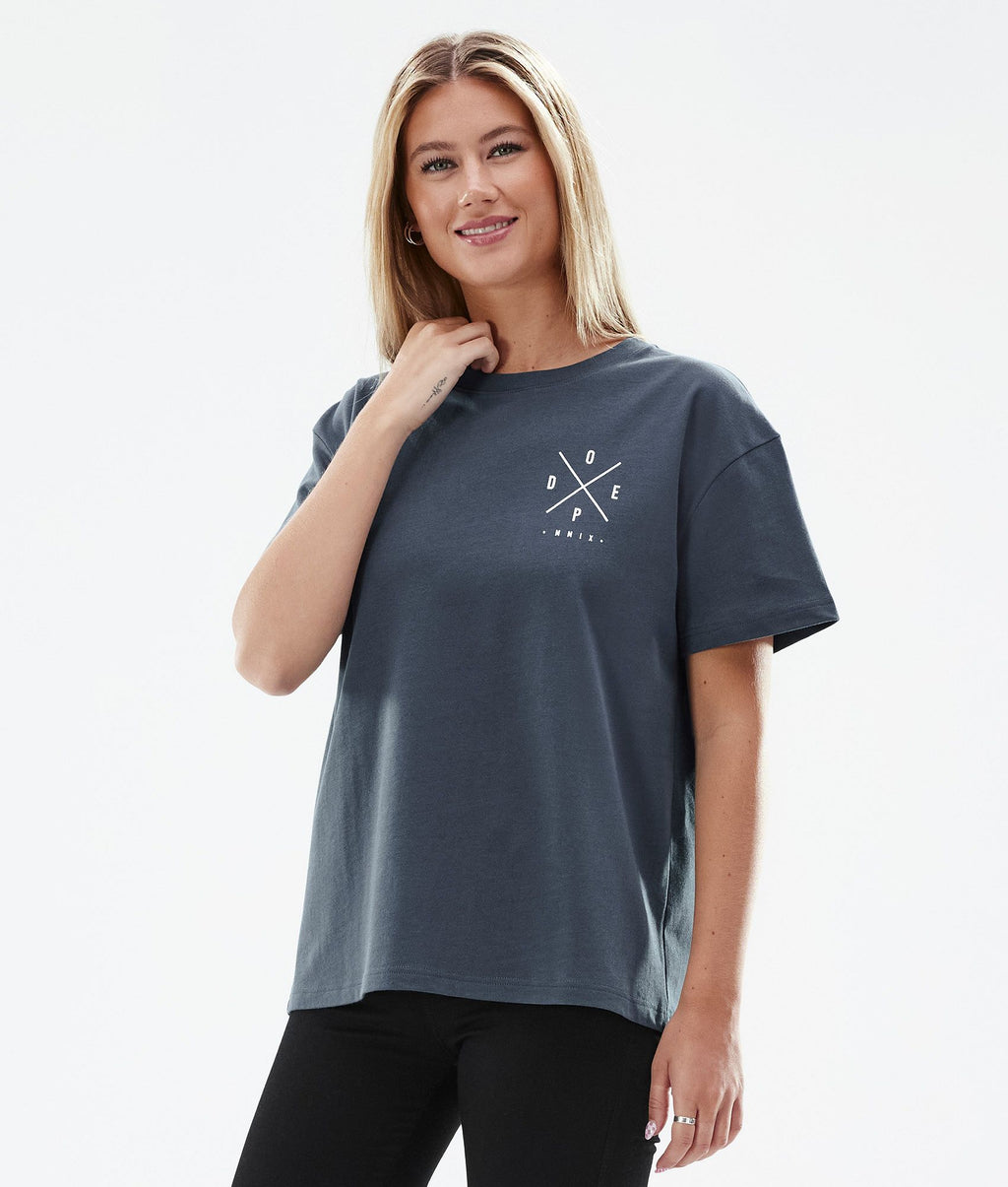 T-shirt Women 2X-Up Metal Blue