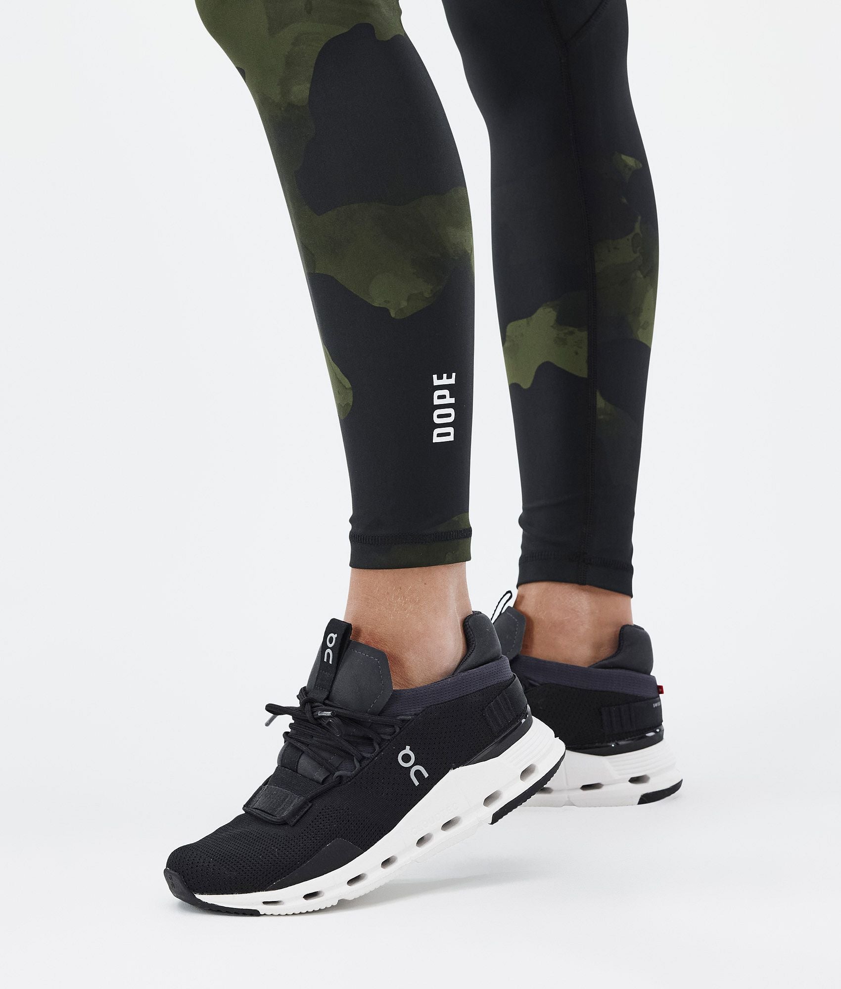 Leggings Women Green Camo