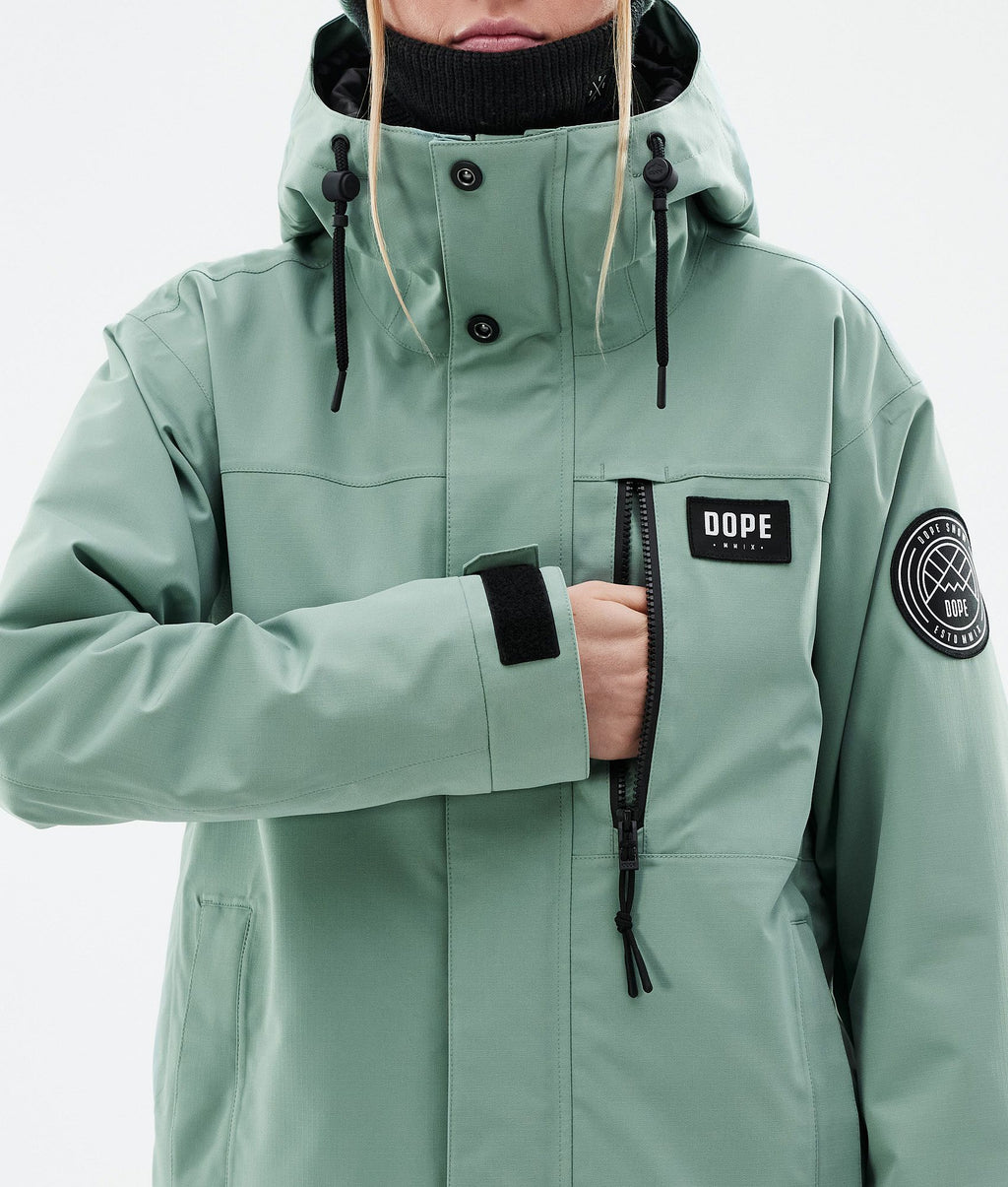 Snowboard Jacket For Women Faded Green