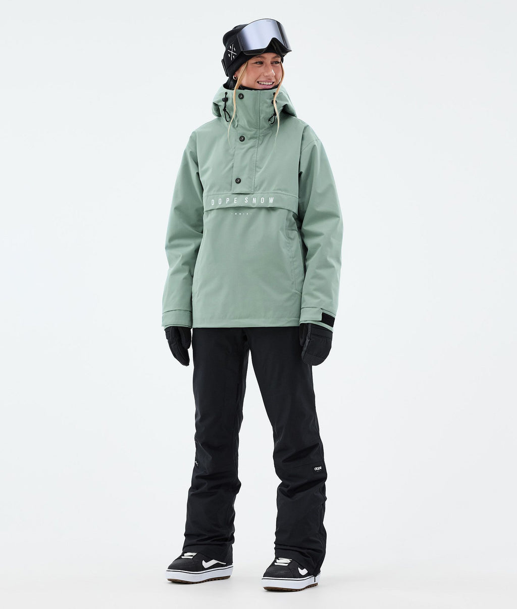 Snowboard Jacket For Women Faded Green