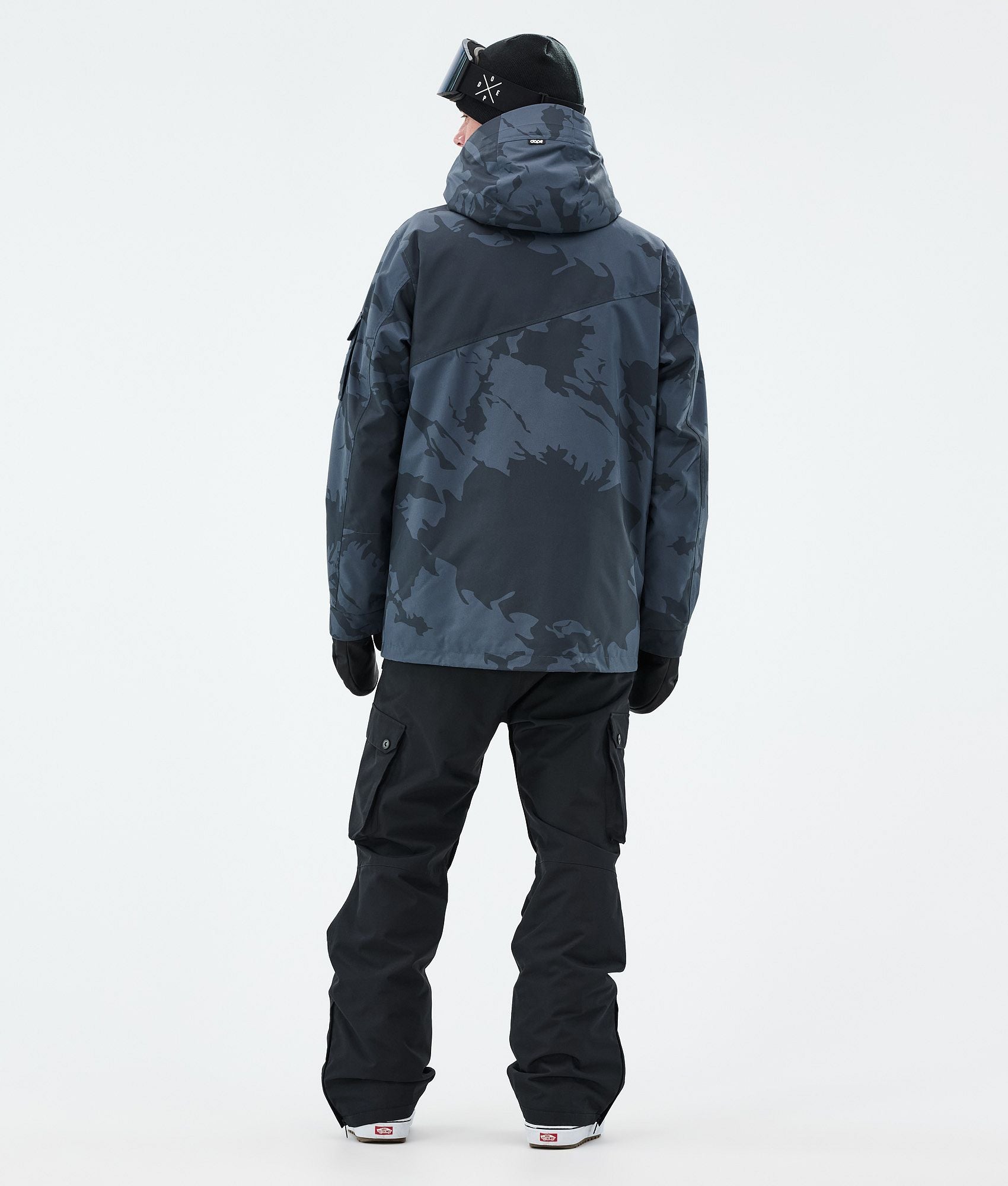 Snowboard Jacket For Men Metal Blue Camo