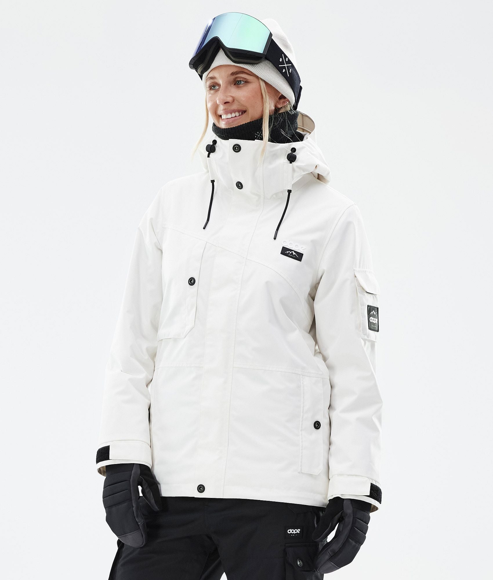 Snowboard Jacket For Women Old White