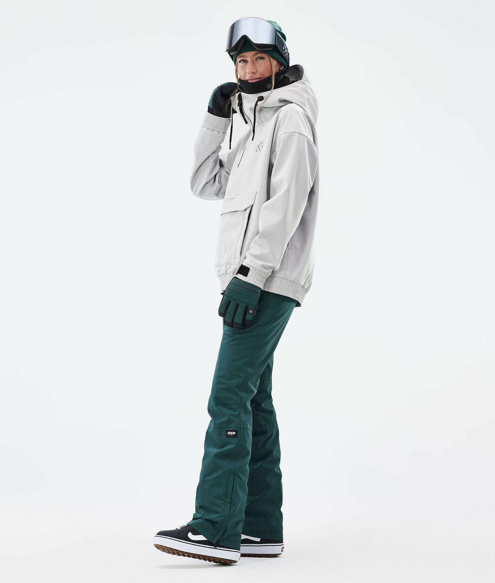 Snowboard Jacket For Women Light Grey