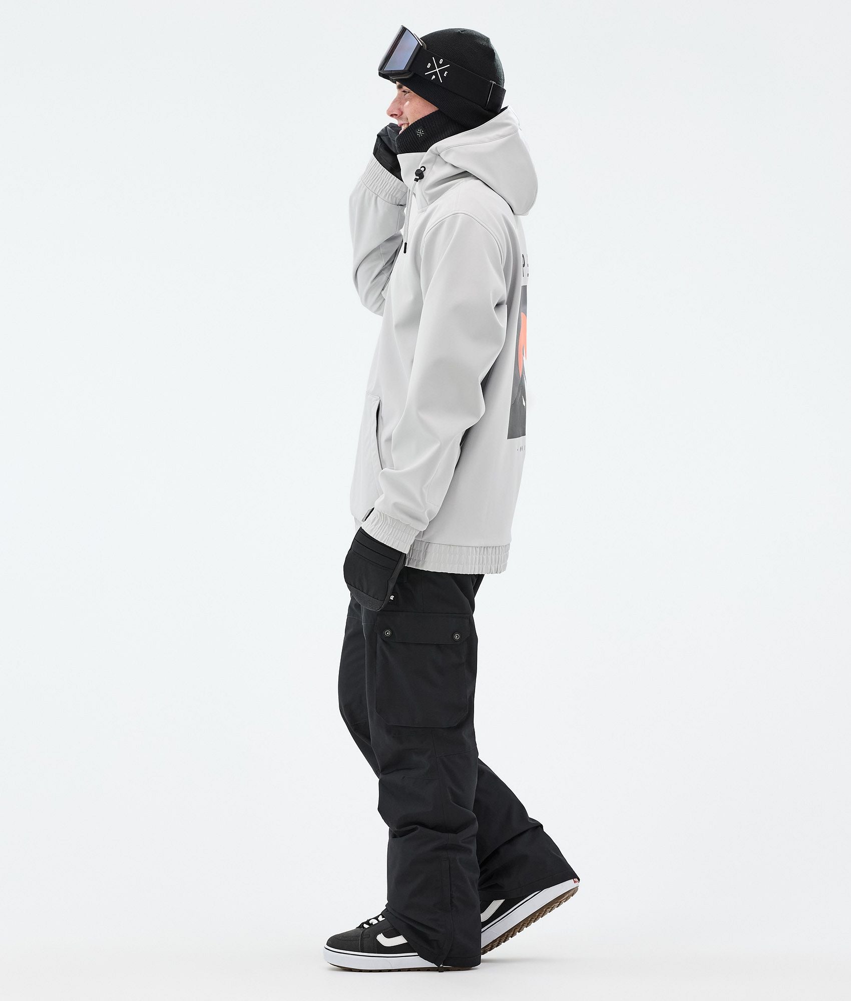 Snowboard Jacket For Men Aphex Light Grey