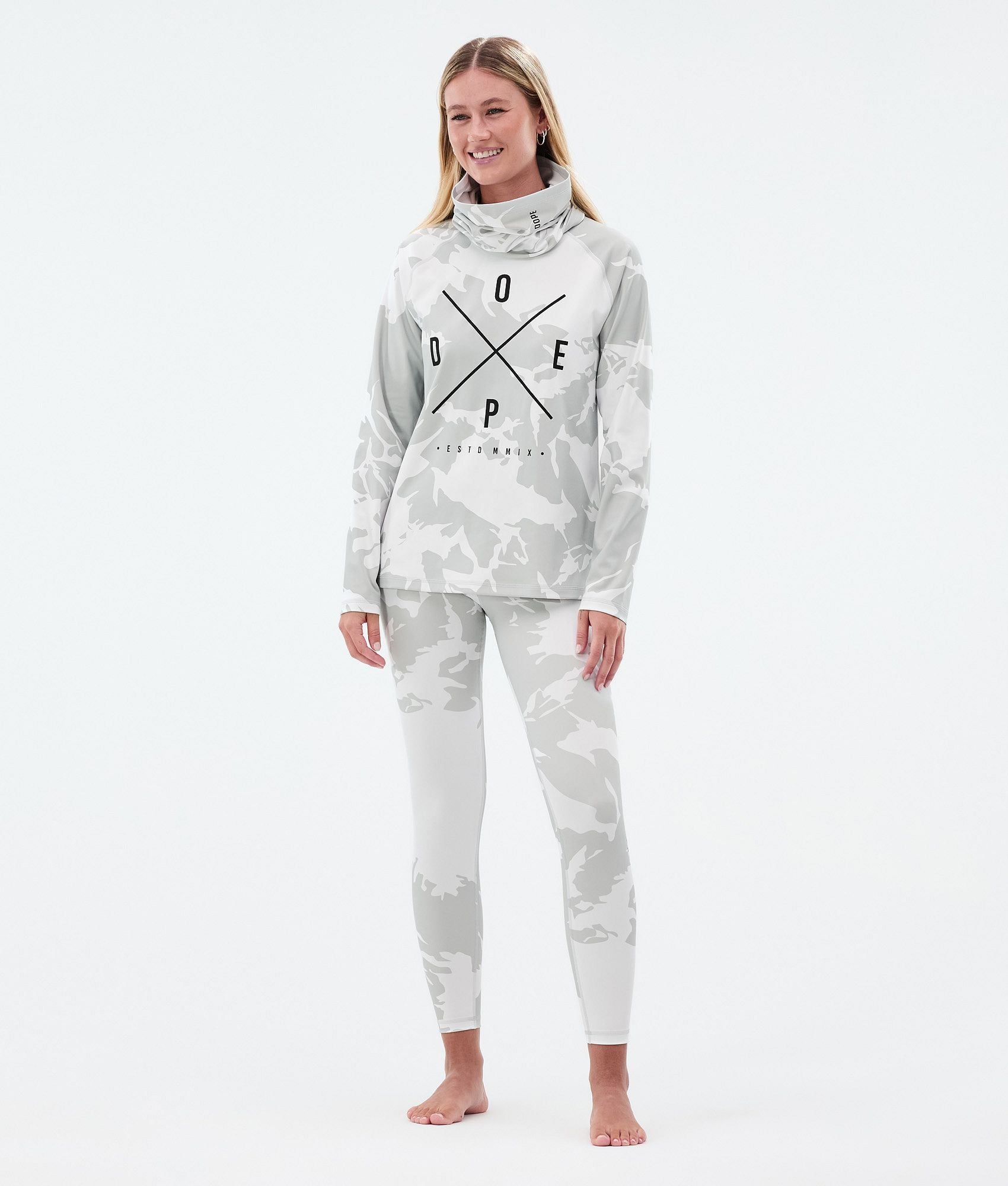 Base Layer Pant For Women 2X-Up Grey Camo