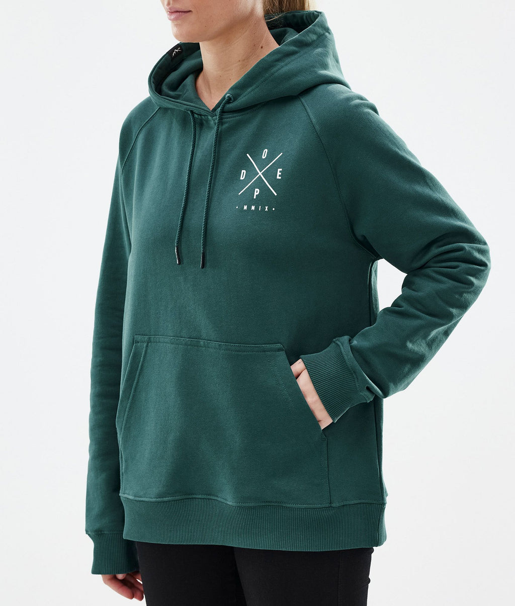 Hoodie Women 2X-Up Bottle Green
