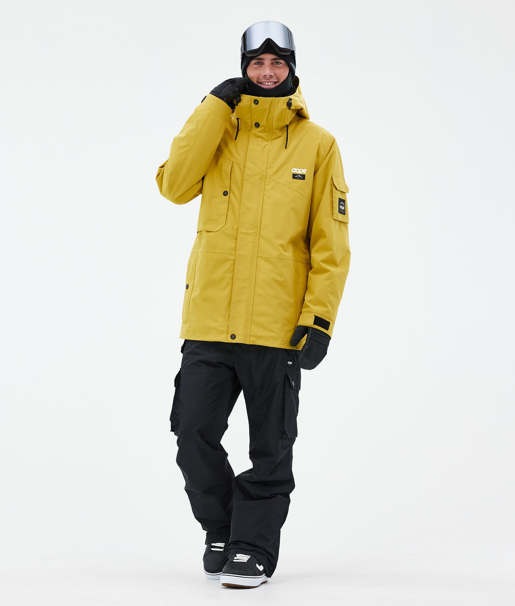 Snowboard Jacket For Men Yellow