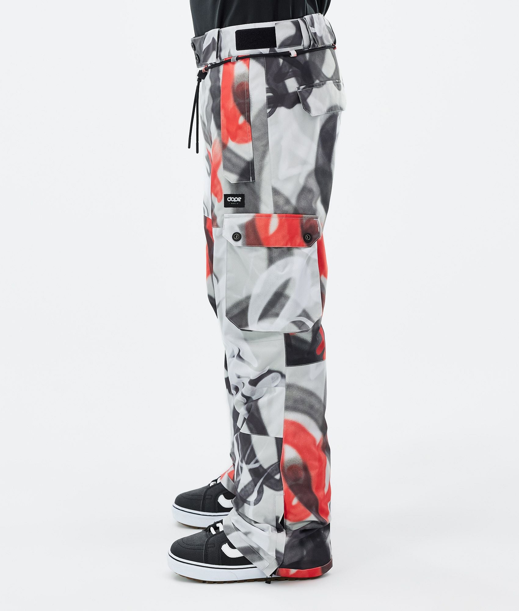 Snowboard Pants For Men Spray Black Red