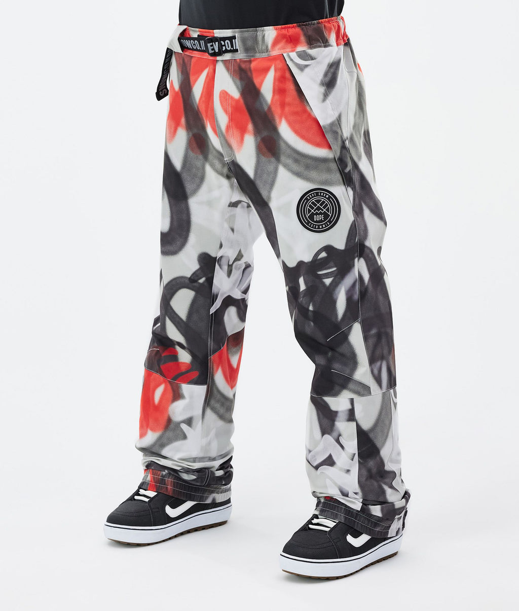 Snowboard Pants For Men Spray Black Red