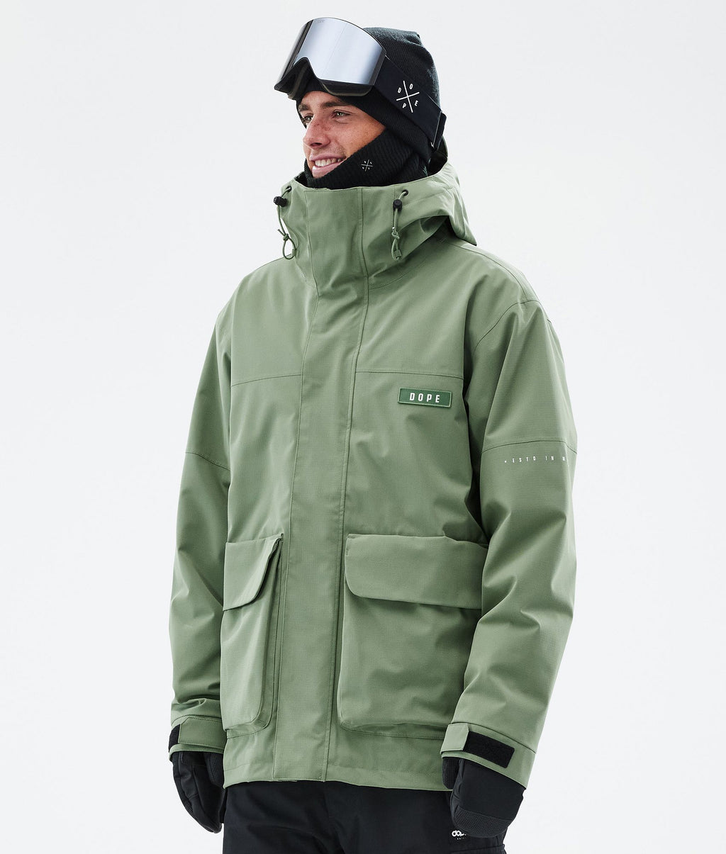 Snowboard Jacket For Men Moss Green