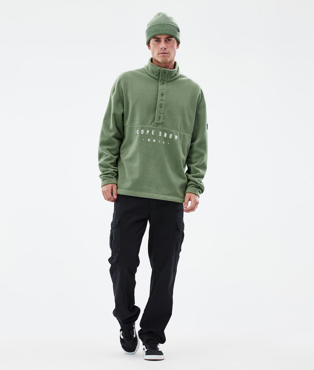 Fleece Sweater For Men Moss Green