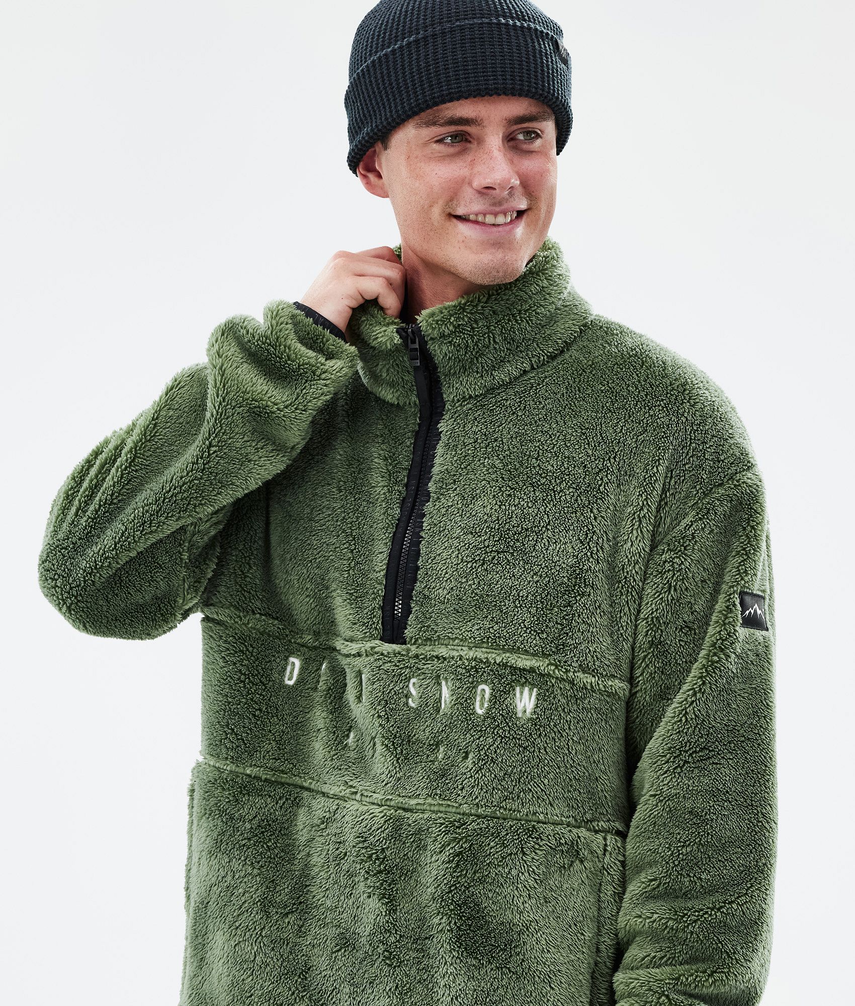Fleece Sweater For Men Moss Green