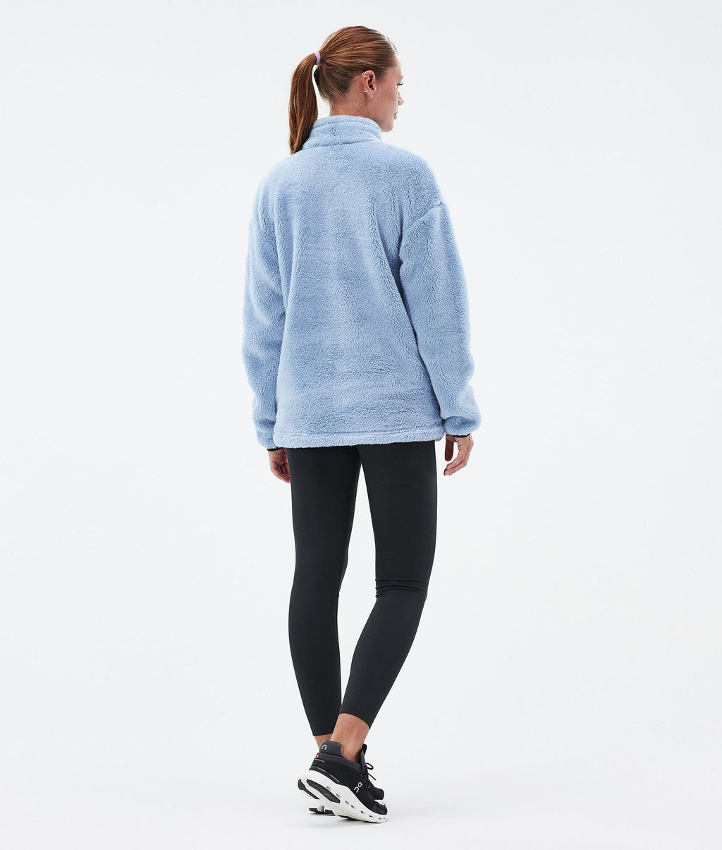 Fleece Sweater For Women Light Blue