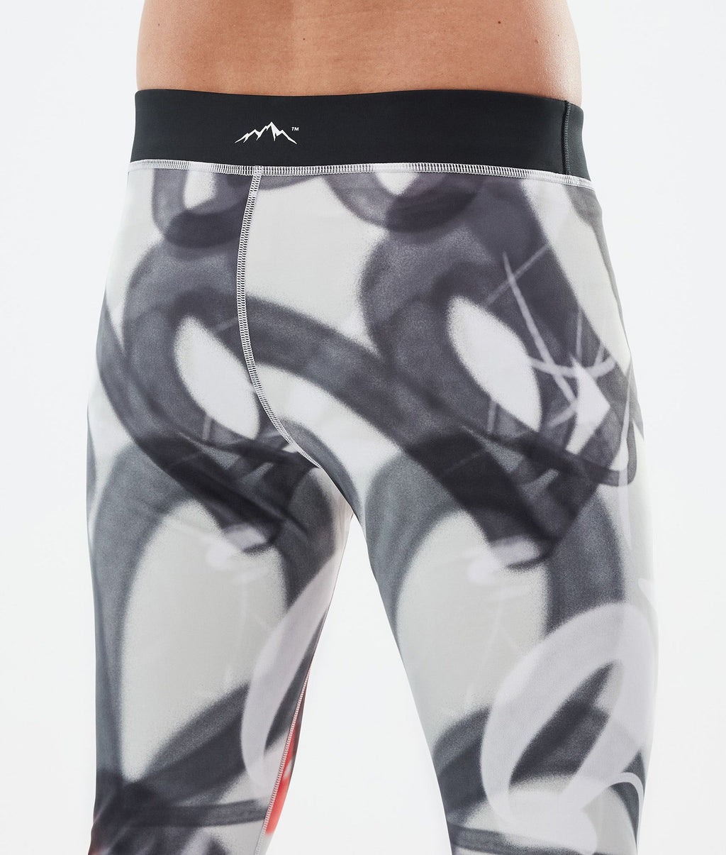 Base Layer Pant For Men 2X-Up Spray Black Red