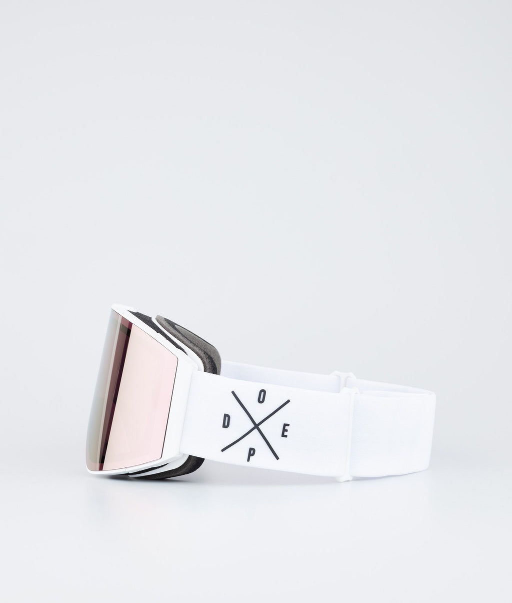 Ski Goggles White/Champagne Mirror