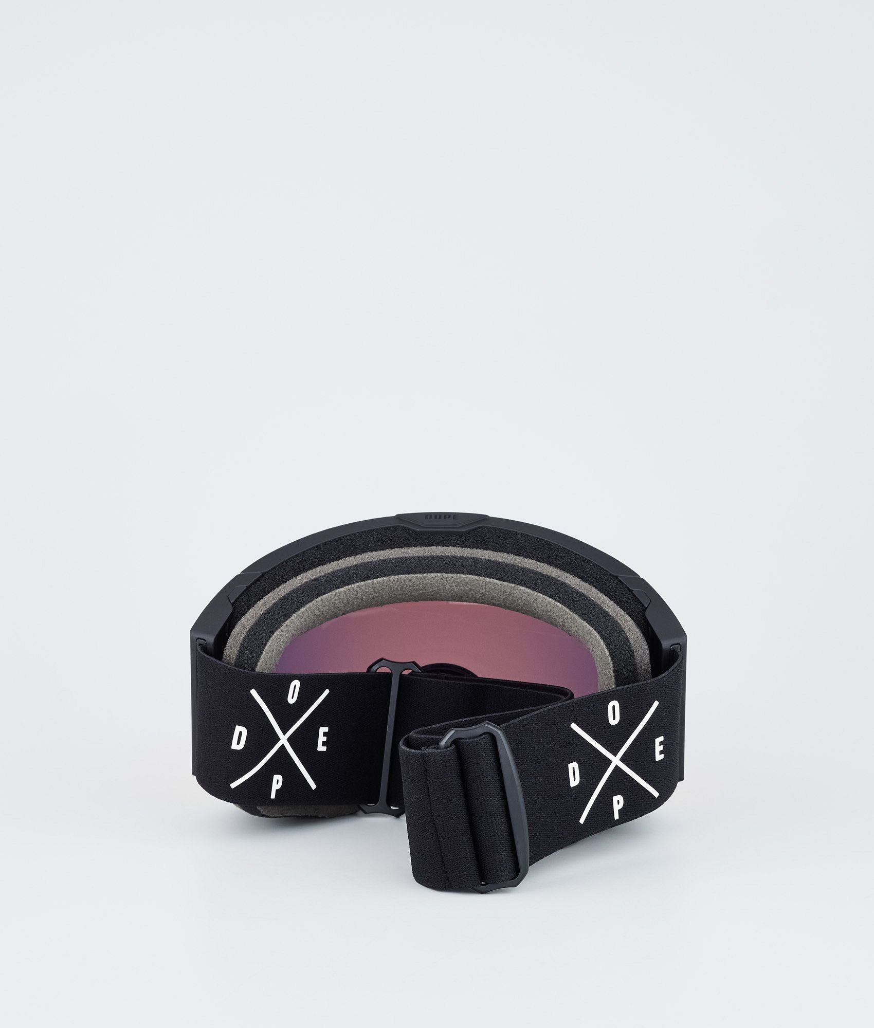 Ski Goggles Black/Red Mirror