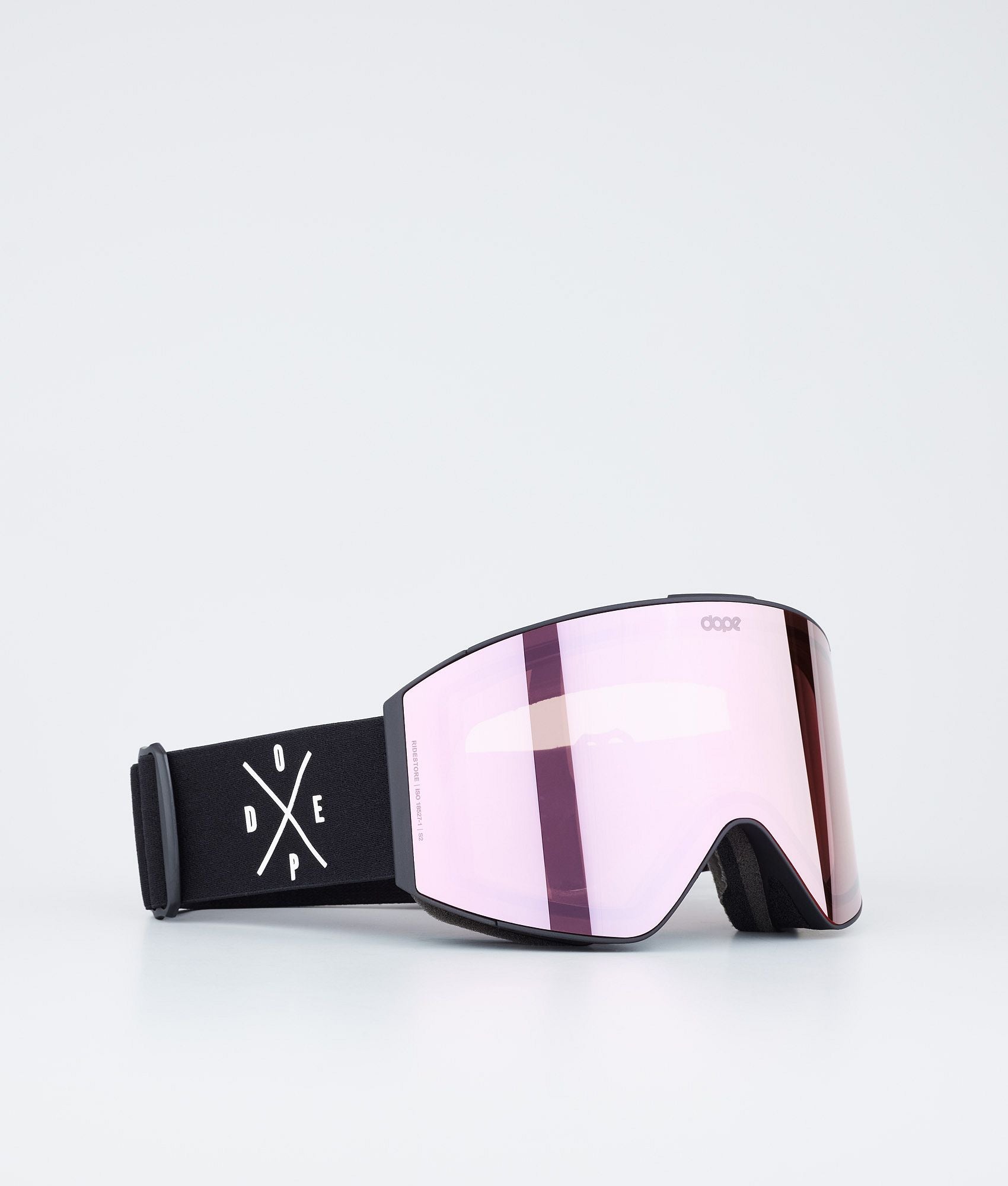 Ski Goggles Black/Pink Mirror