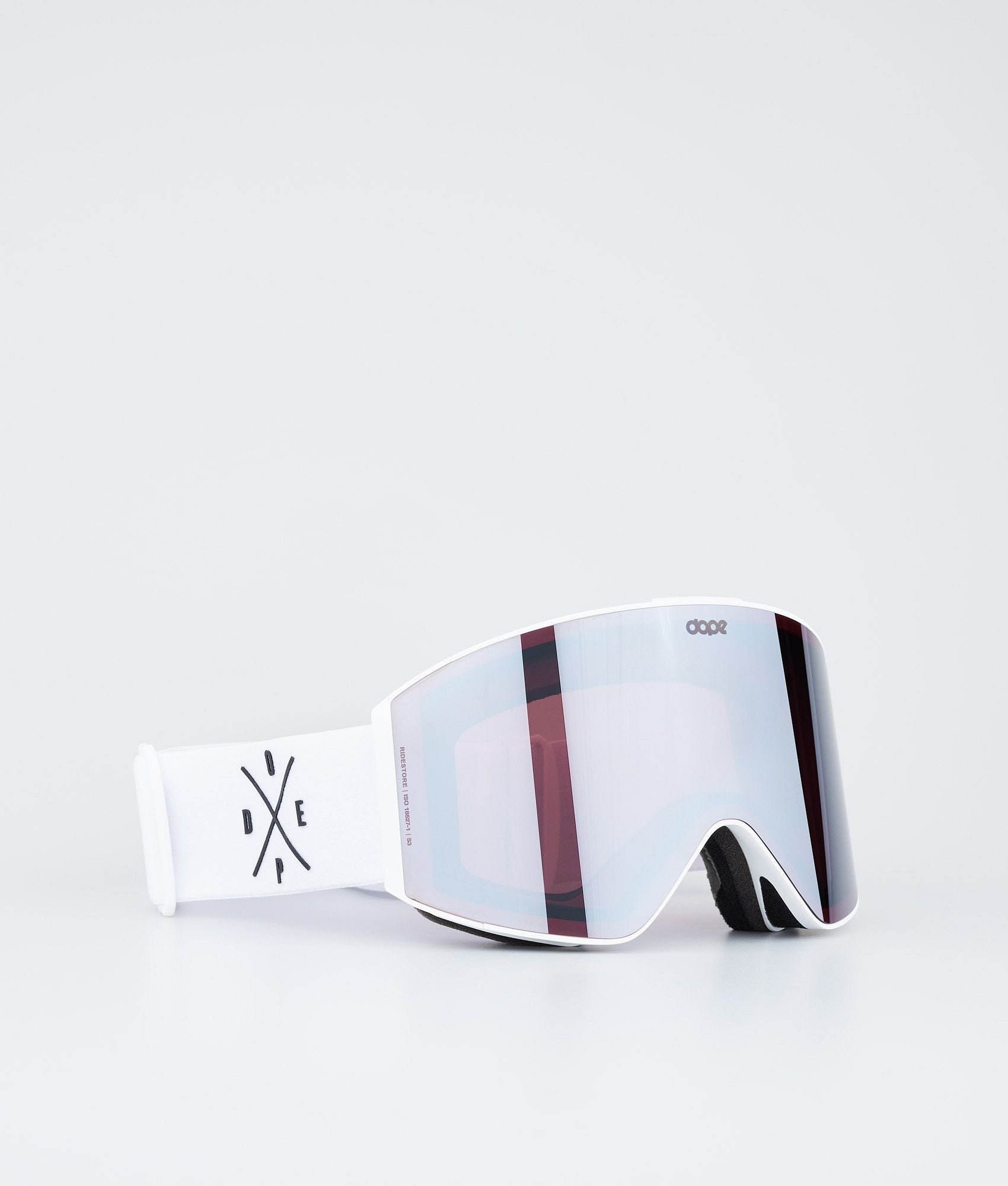 Ski Goggles White/Silver Mirror