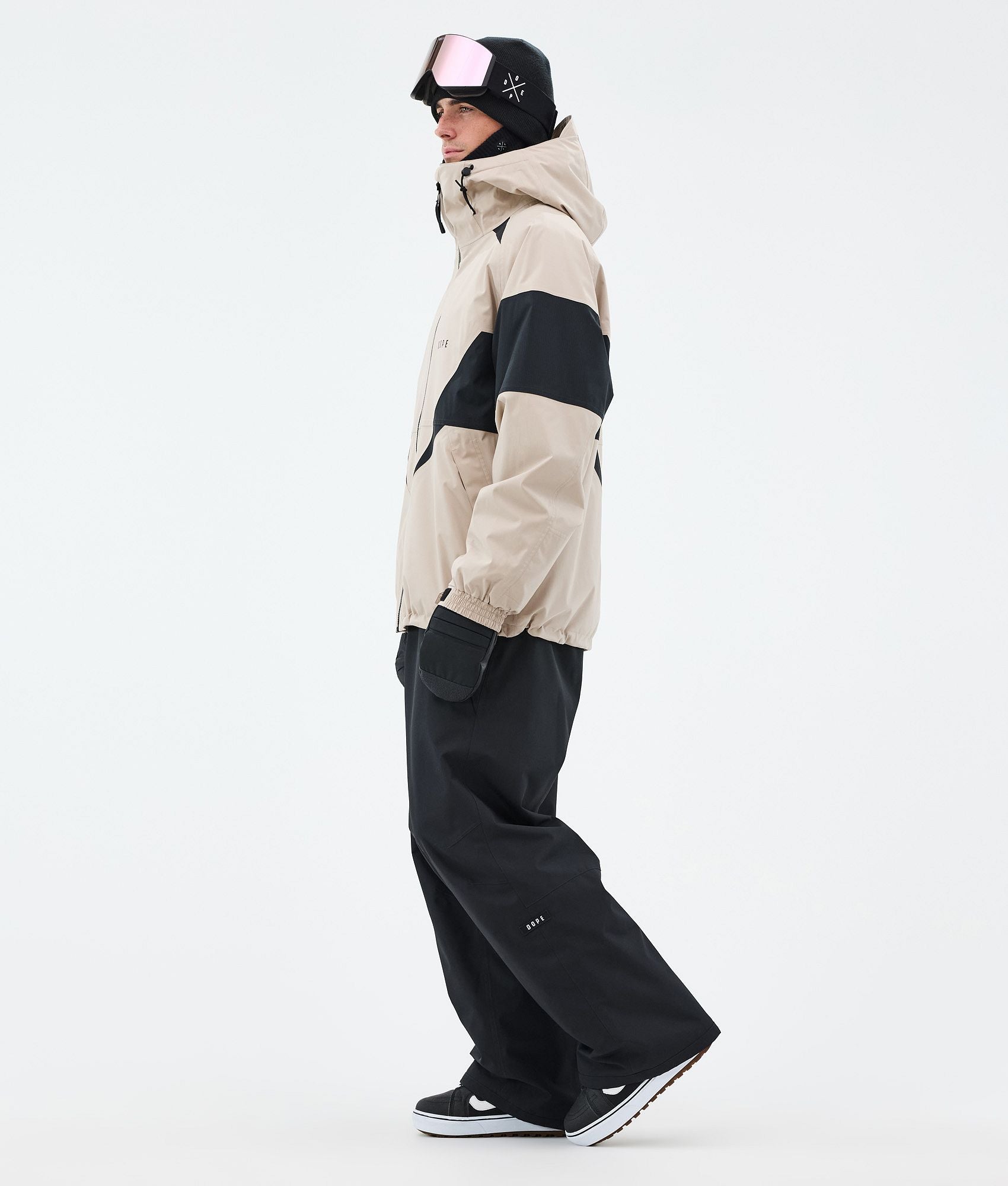 Snowboard Jacket For Men Spike Sand/Black