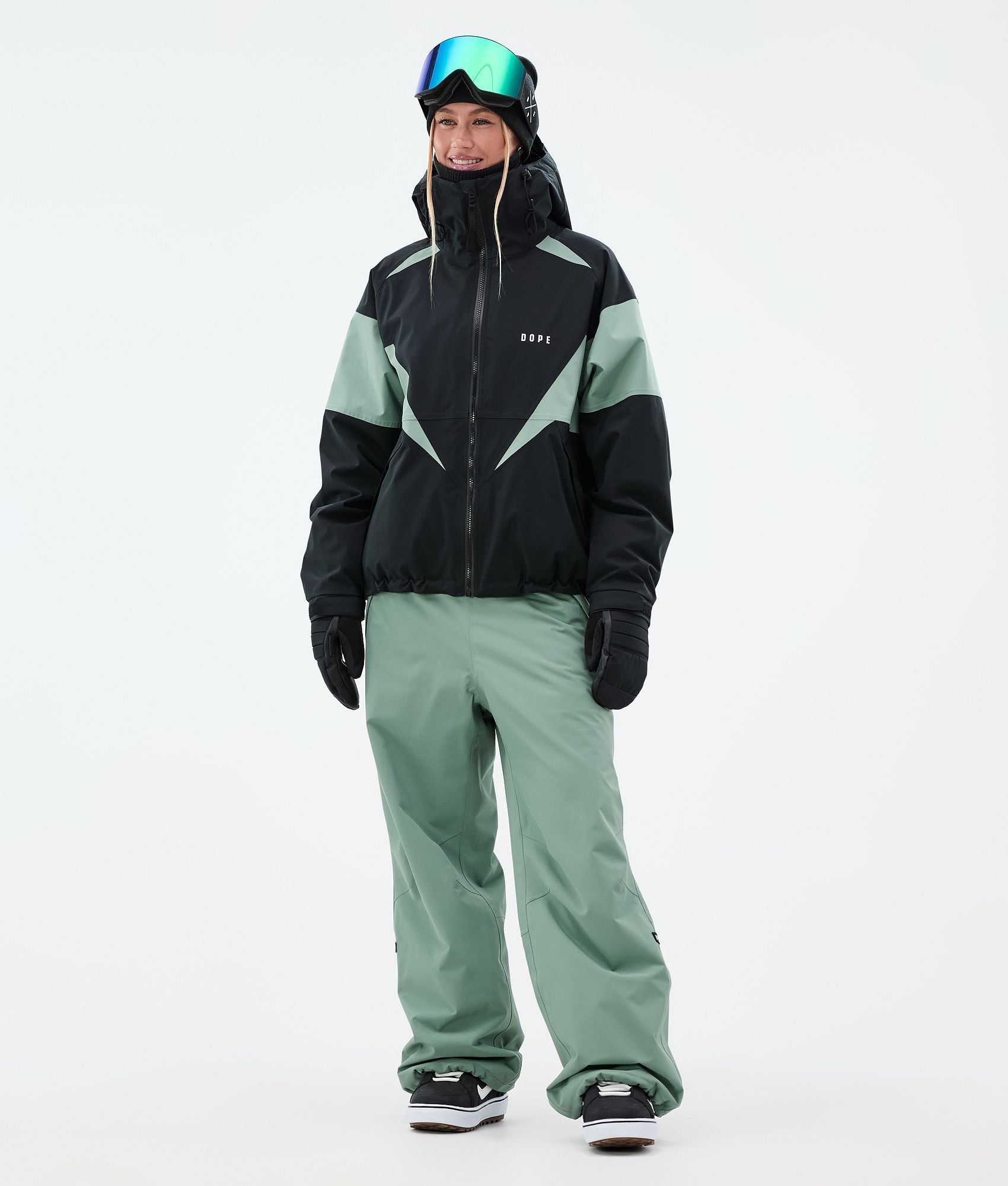 Snowboard Pants For Women Faded Green
