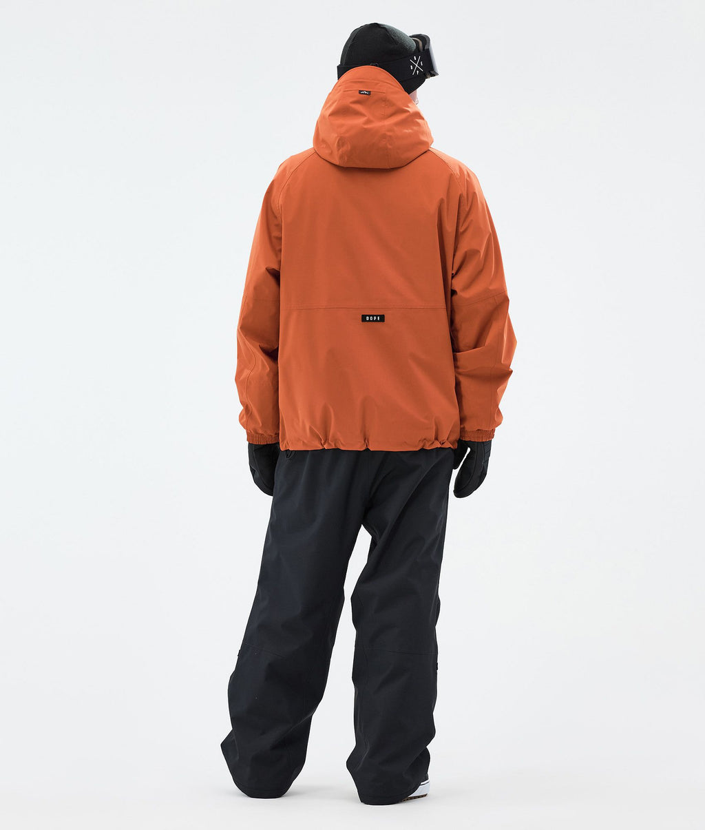 Snowboard Jacket For Men Burned Orange