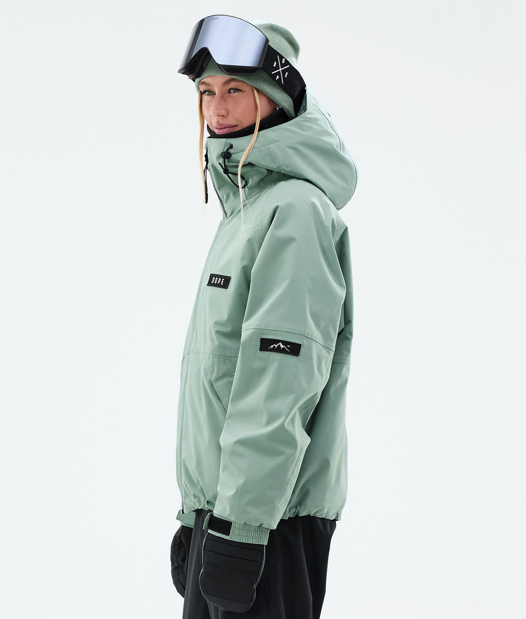 Snowboard Jacket For Women Faded Green