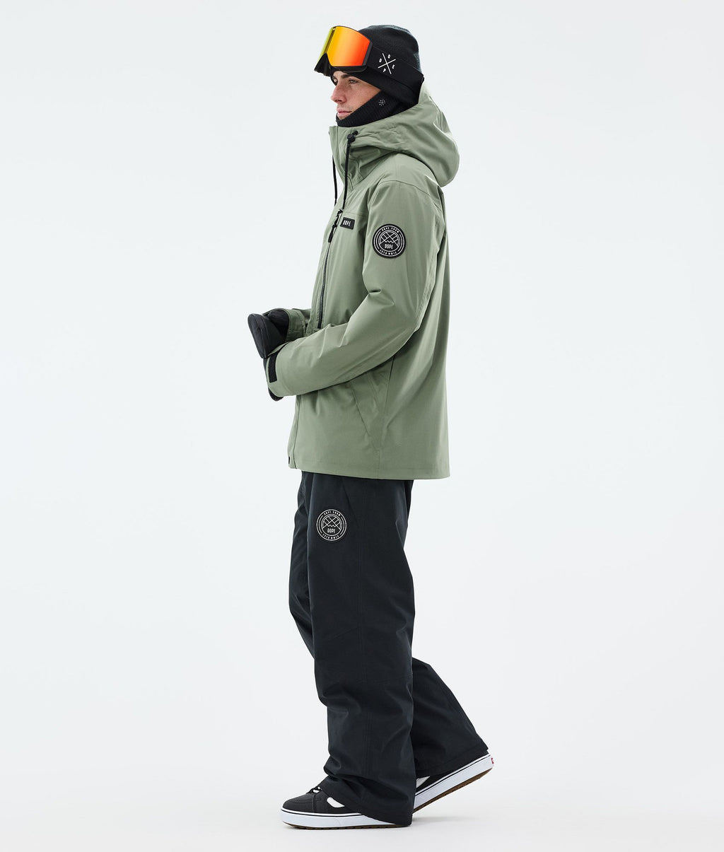 Snowboard Jacket For Men Moss Green