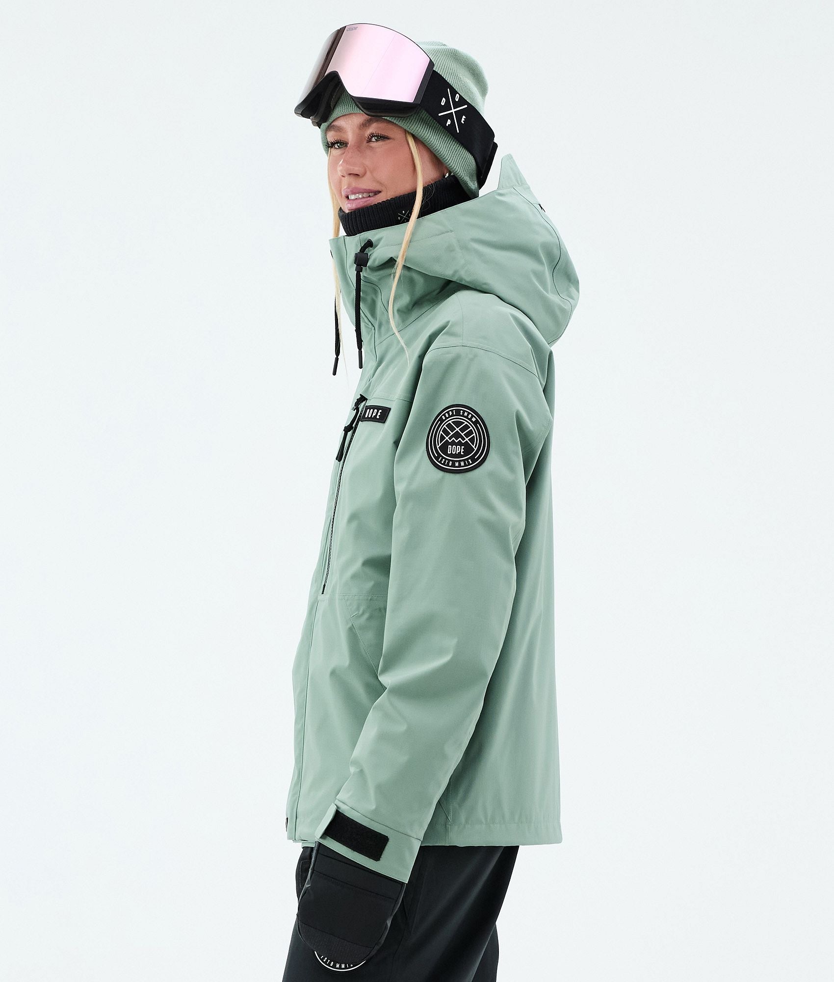 Snowboard Jacket For Women Faded Green