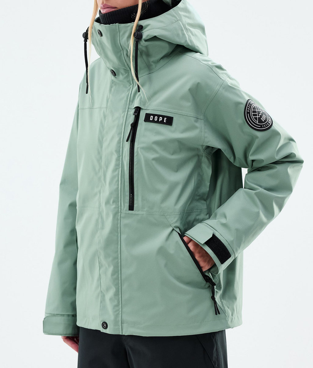 Snowboard Jacket For Women Faded Green